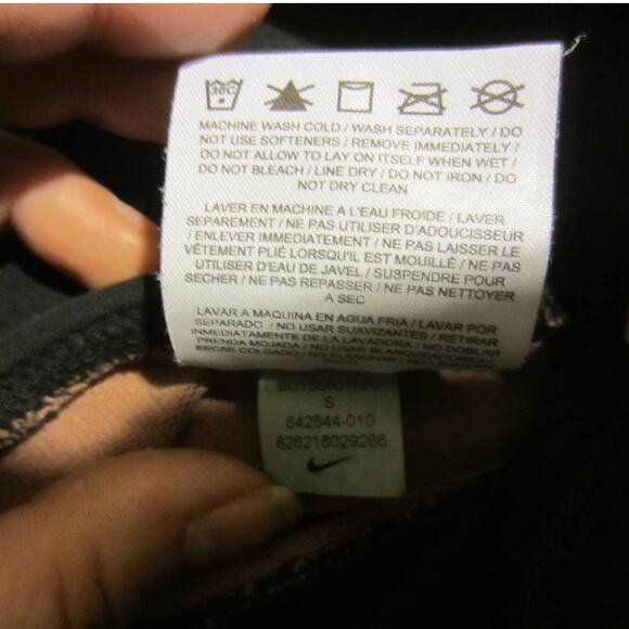 Nike Dri-FIT Ombre Black Orange Gradient Capri Leggings Women’s Small - Picture 6 of 8